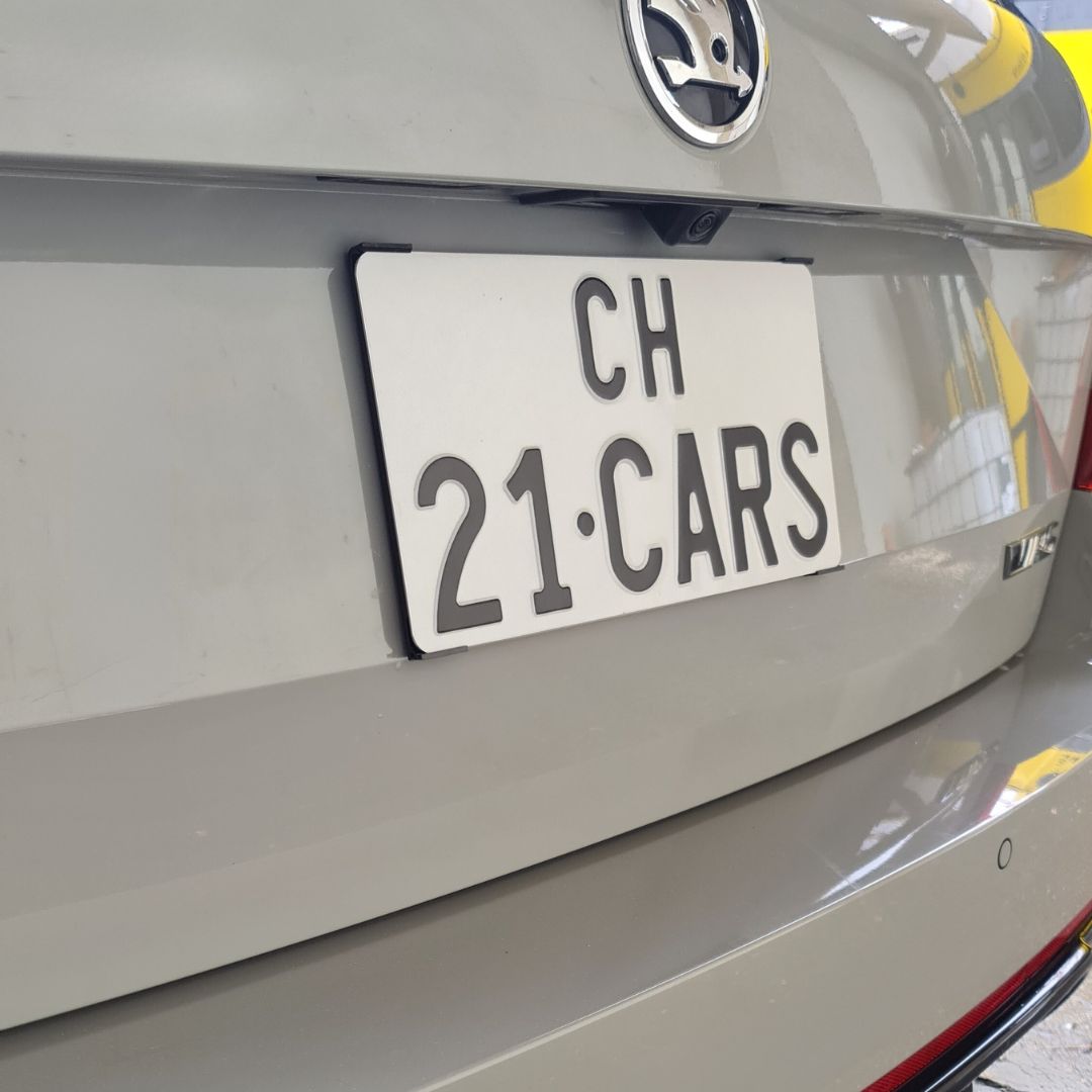 Klick Wechselschild Nummernschild Kennzeichenhalter | Hochformat