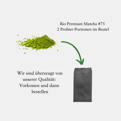 Matcha à déguster