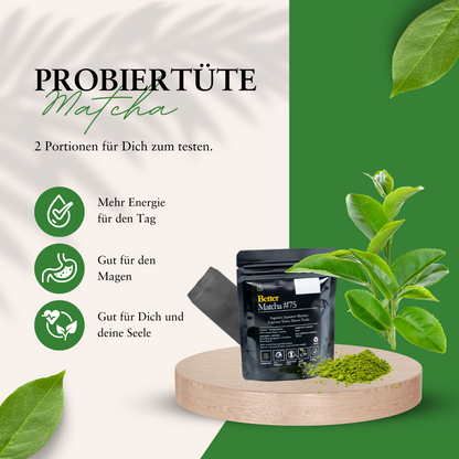 Matcha à déguster